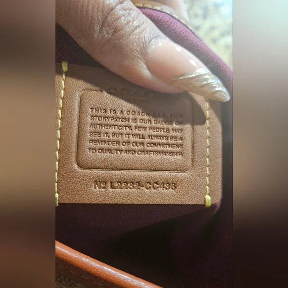 🧡 Coach Coated Canvas Tan Rust Signature Cary Shoulder Bag & Wallet Bundle - Picture 3 of 16